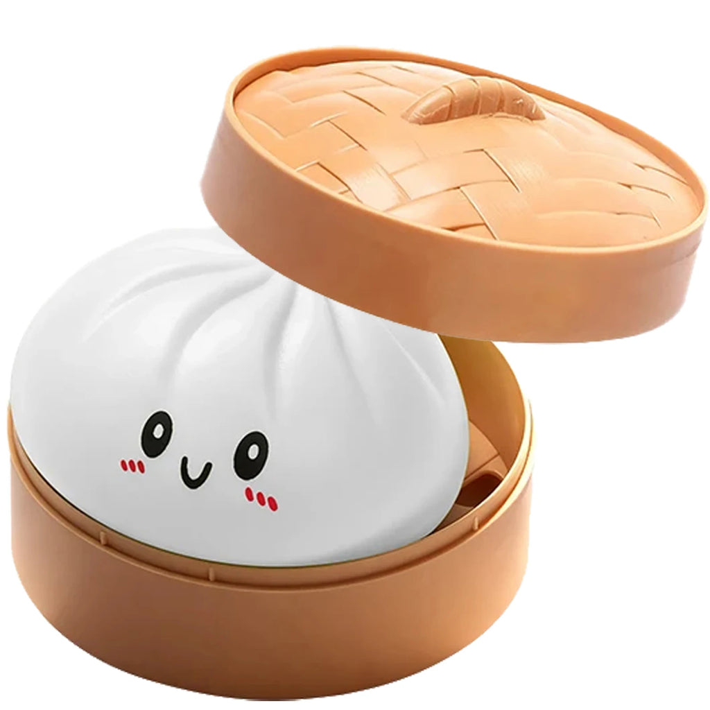 1-12P Push Bubble Colorful Dumpling Squishes Stress With Steamer Cute Anxiety Toy Soft Decompression Dough For Adults Prospector