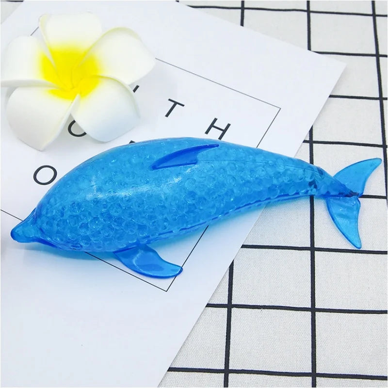 Squishy Shark Stress Balls Dolphin Squeeze Ball Stretchy Stress Squish Ball Sea Animal Squeeze Squishy Toys for Kids Adults