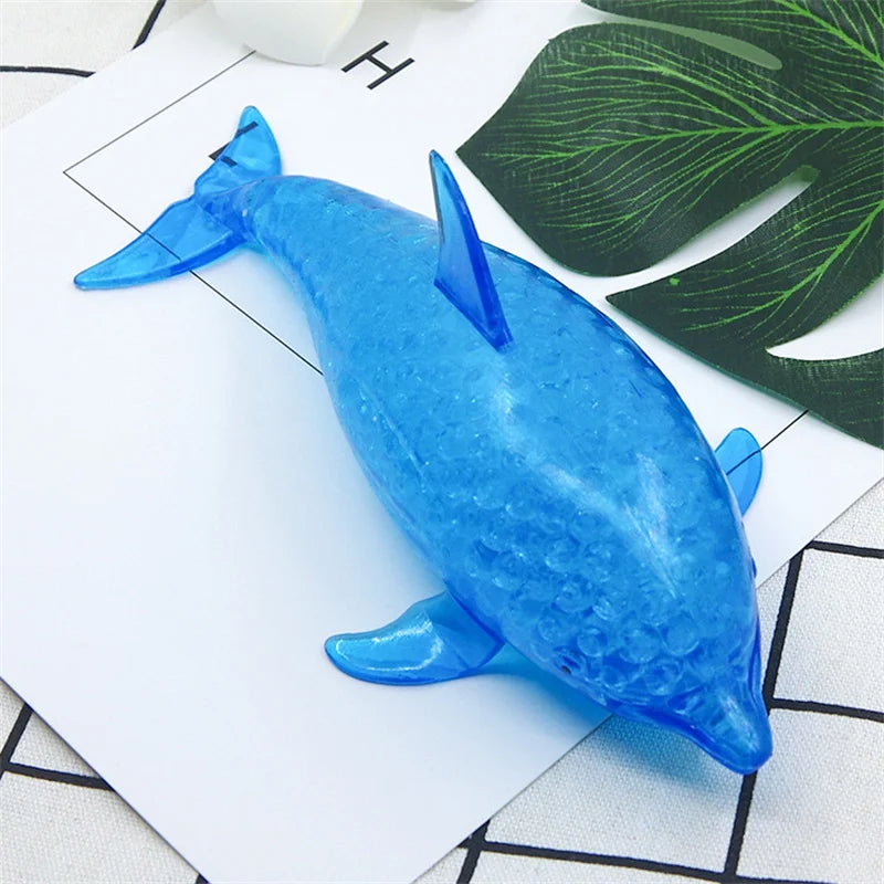 Squishy Shark Stress Balls Dolphin Squeeze Ball Stretchy Stress Squish Ball Sea Animal Squeeze Squishy Toys for Kids Adults