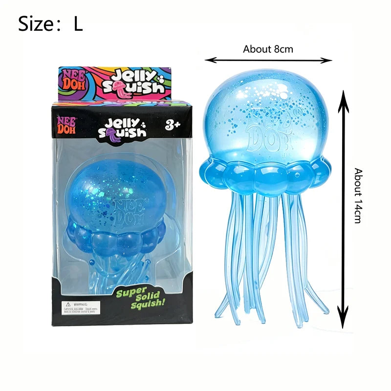 Needoh Bigger Super Jelly Squish Stress Relief Toy Soft Slow Rebound Autism ADHD Sensory Regulation Focus Training Portable Toy