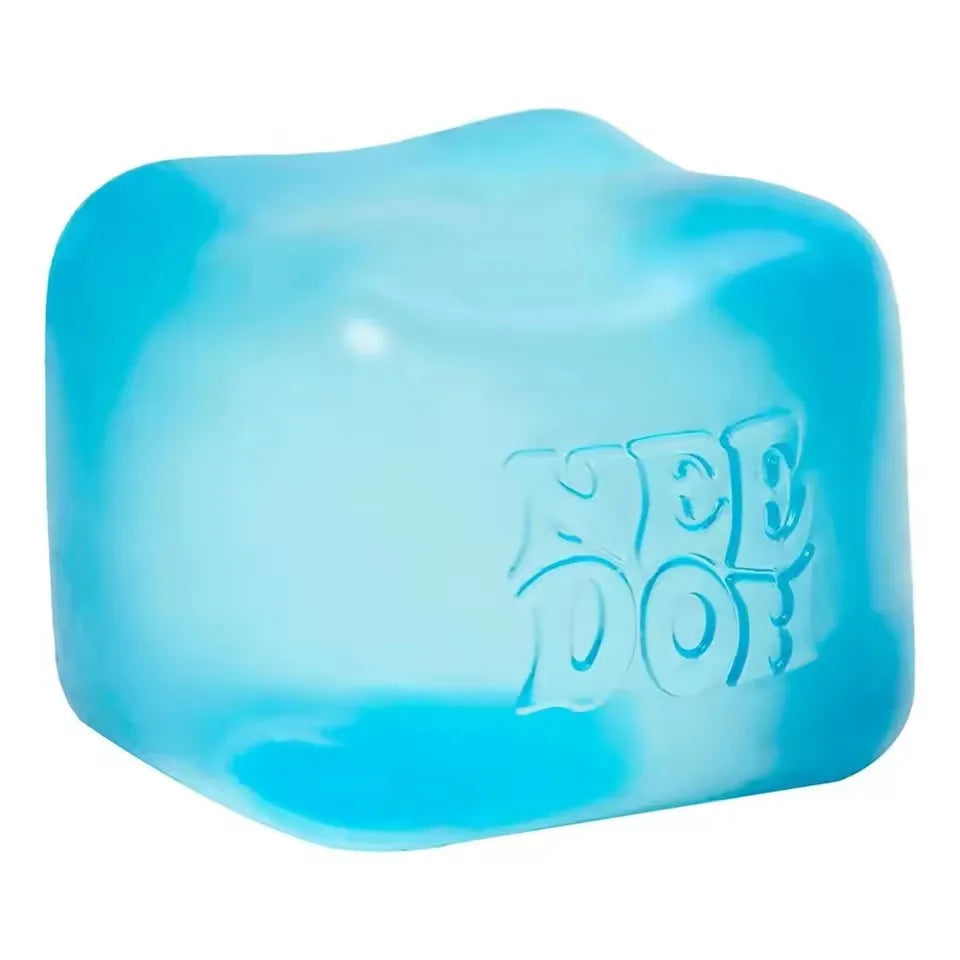 NeeDoh Nice Cube Squish Toy, Soft Jelly Squeeze Stress Relief Fidget Toy, Sensory NeeDoh for Teens & Adults
