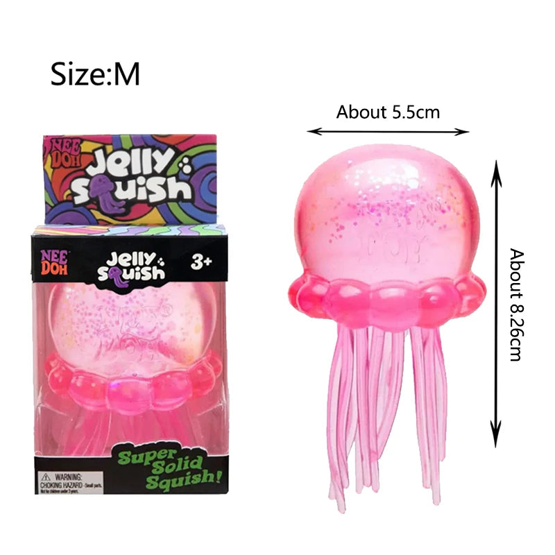 Needoh Bigger Super Jelly Squish Stress Relief Toy Soft Slow Rebound Autism ADHD Sensory Regulation Focus Training Portable Toy