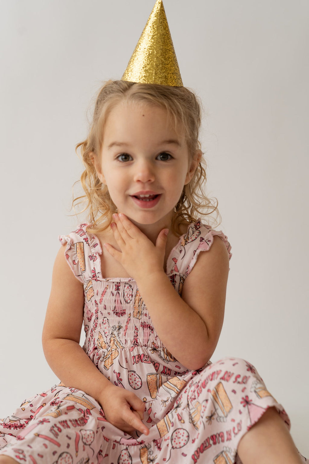 Birthday Shirred Dress