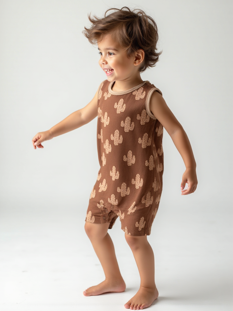 Cactus Shorty Tank Romper