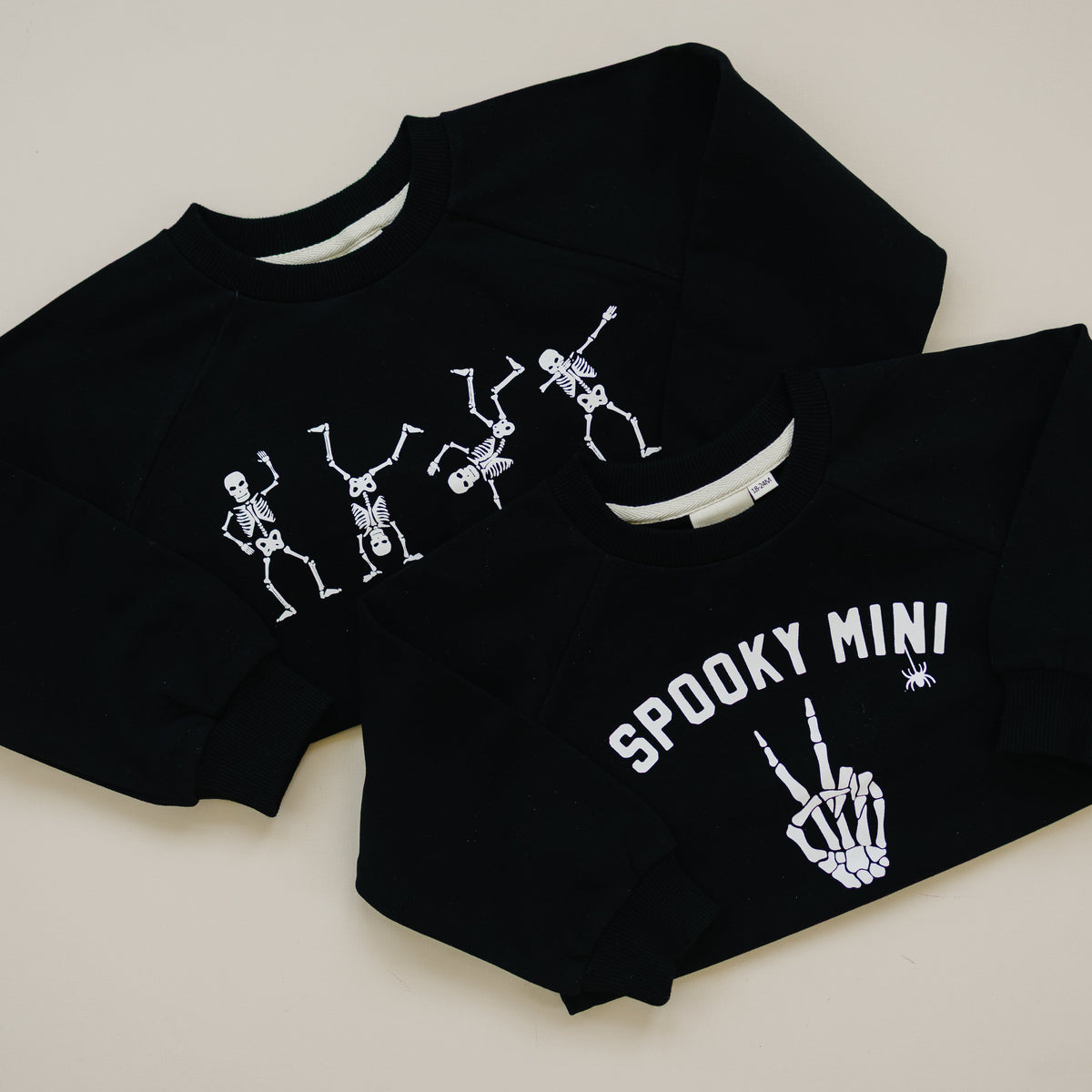Organic Cotton Spooky Mini Crewneck Sweatshirt
