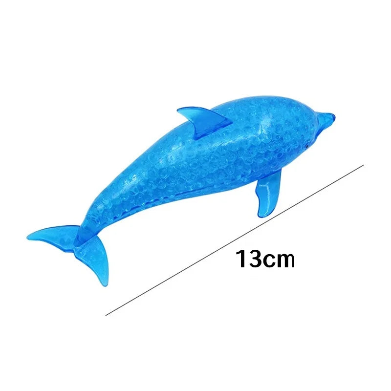 Squishy Shark Stress Balls Dolphin Squeeze Ball Stretchy Stress Squish Ball Sea Animal Squeeze Squishy Toys for Kids Adults