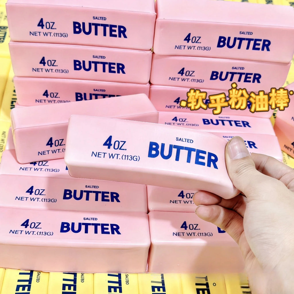 Strawberry Butter Squishy Super Soft Food Squishy Toys Stress Relief Moist Squeeze Fidget Toy Butter Stick Chocolate Squish Toy