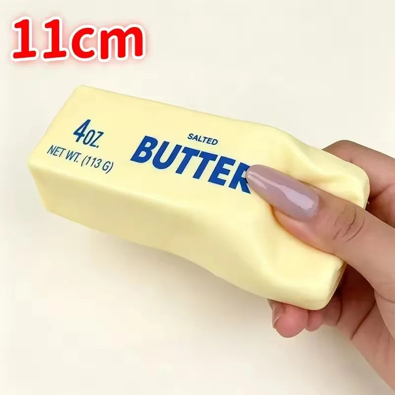 Butter Squishy Super Soft Food Squishy Toys Stress Relief Moist Squeeze Fidget Toy Butter Stick Chocolate Squish Toy Autism Gift