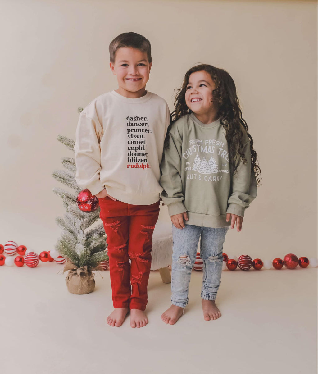Farm Fresh Christmas Trees Crewneck Sweatshirt
