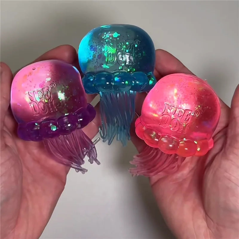 Needoh Bigger Super Jelly Squish Stress Relief Toy Soft Slow Rebound Autism ADHD Sensory Regulation Focus Training Portable Toy