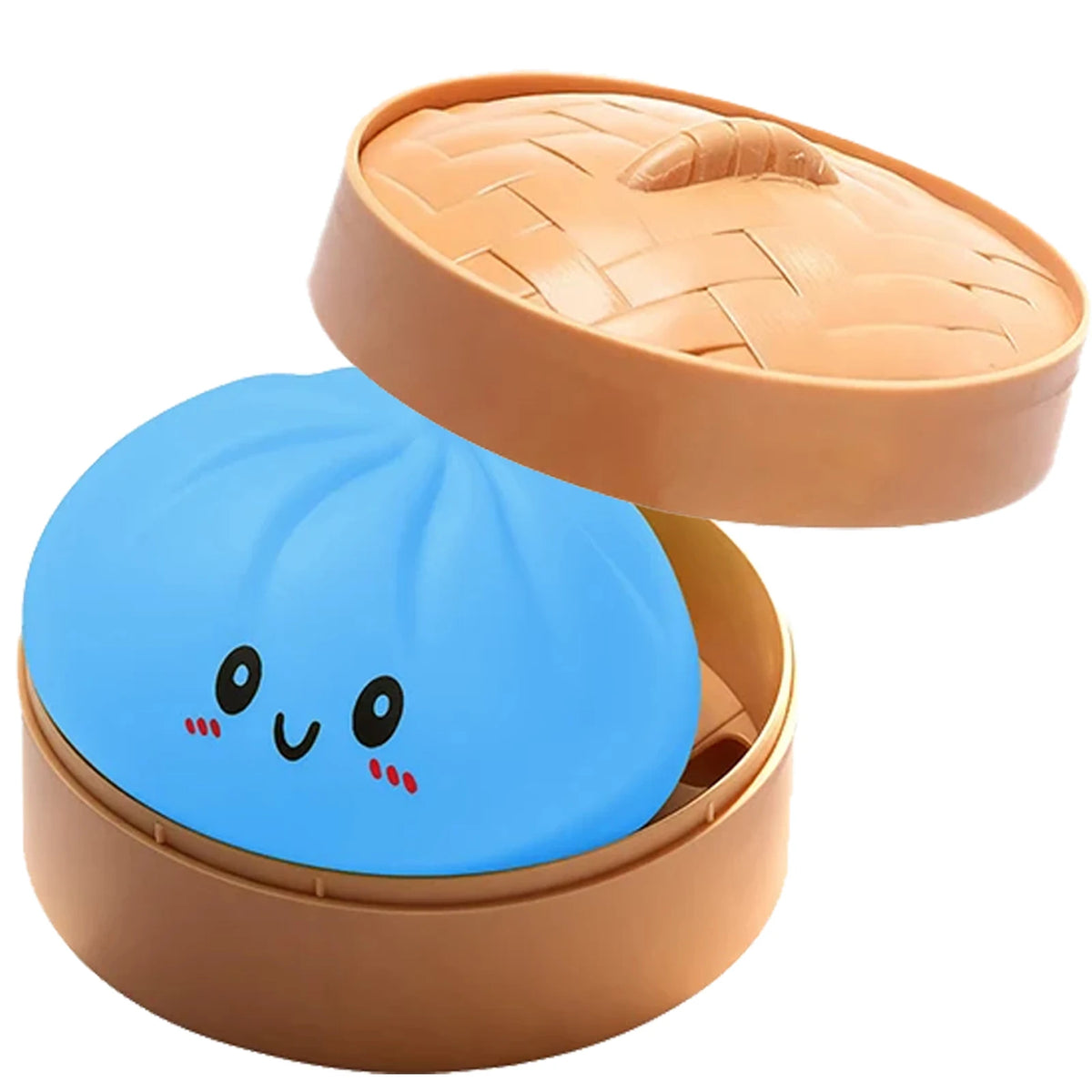 1-12P Push Bubble Colorful Dumpling Squishes Stress With Steamer Cute Anxiety Toy Soft Decompression Dough For Adults Prospector