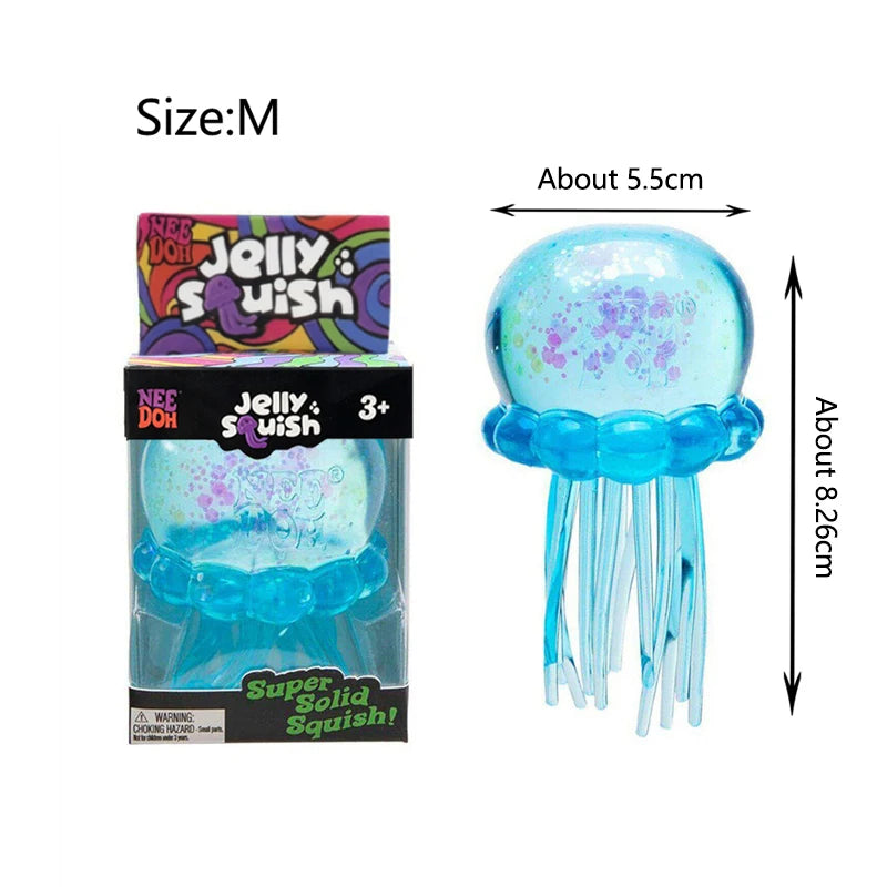 Needoh Bigger Super Jelly Squish Stress Relief Toy Soft Slow Rebound Autism ADHD Sensory Regulation Focus Training Portable Toy