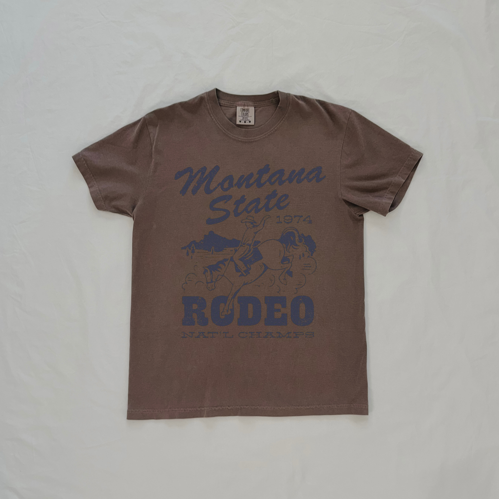 Montana State Rodeo Graphic Tee | Vintage Western Cowboy T-Shirt