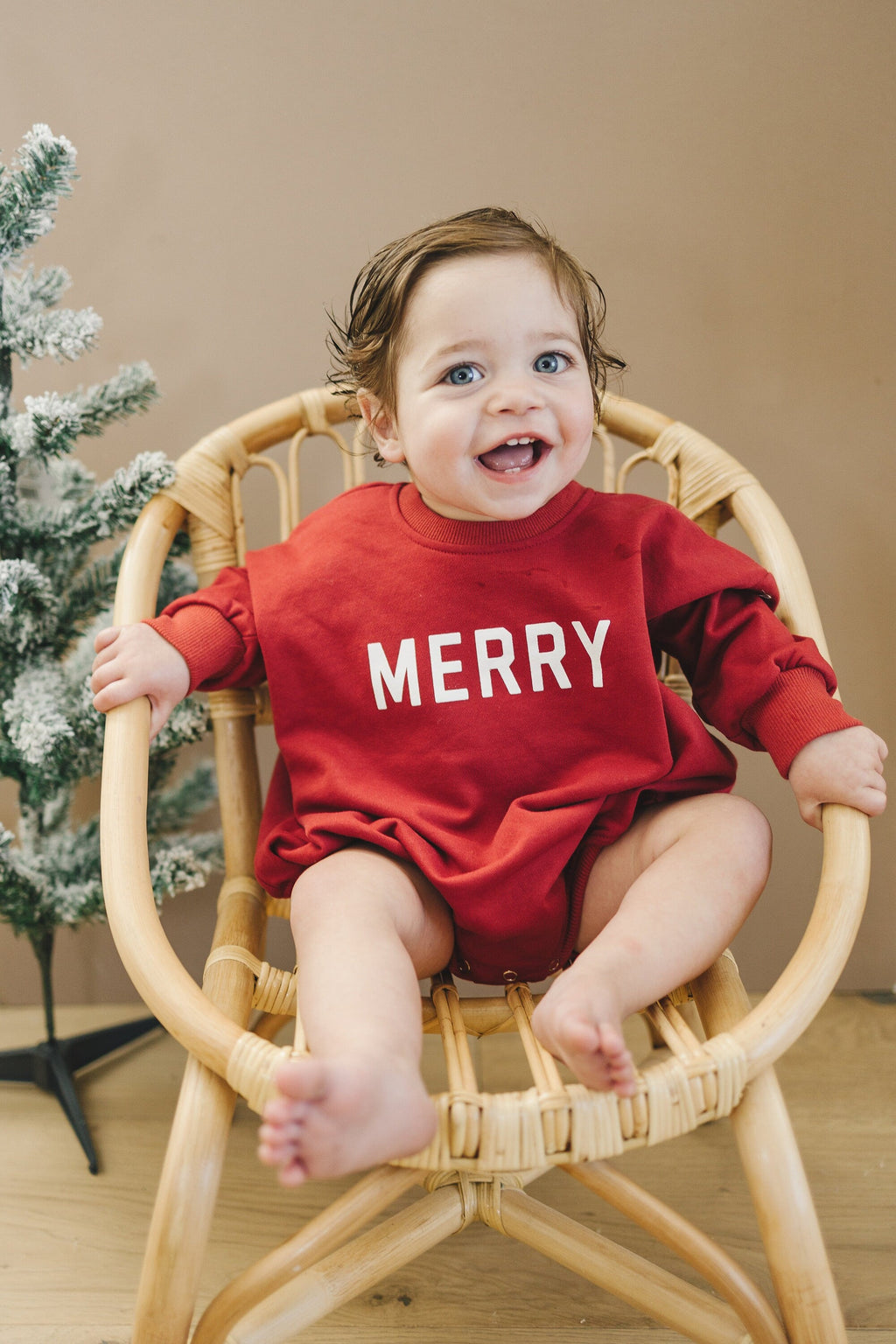 Merry Sweatshirt Romper