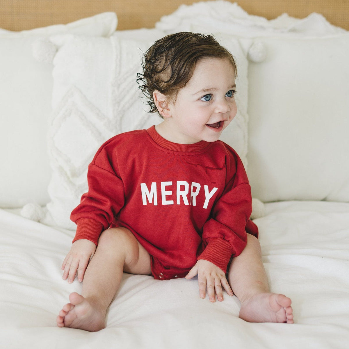 Merry Sweatshirt Romper