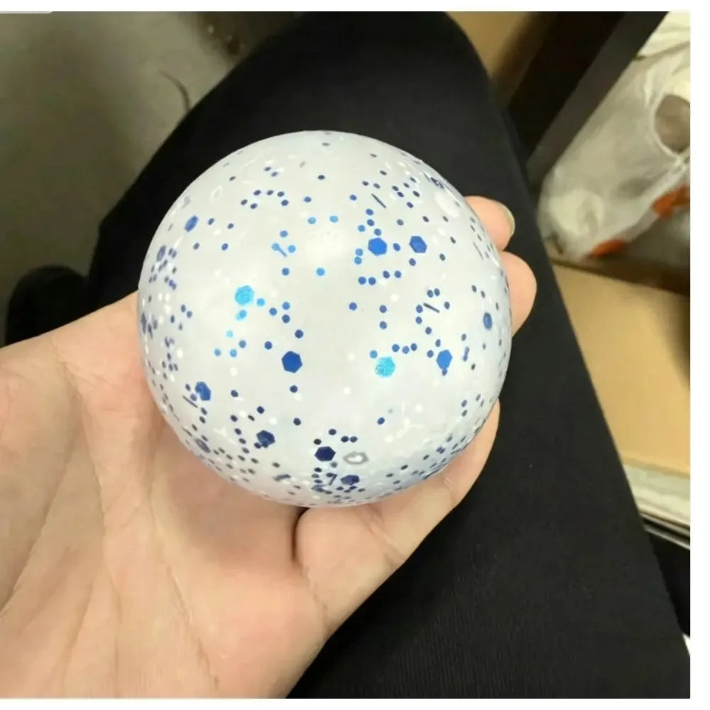 New Snowball Crunch Squish Stress Ball, Crunchy Squeeze Fidget Sensory Toy, Anxiety Stress Relief Toy for Adults, Novelty Gift