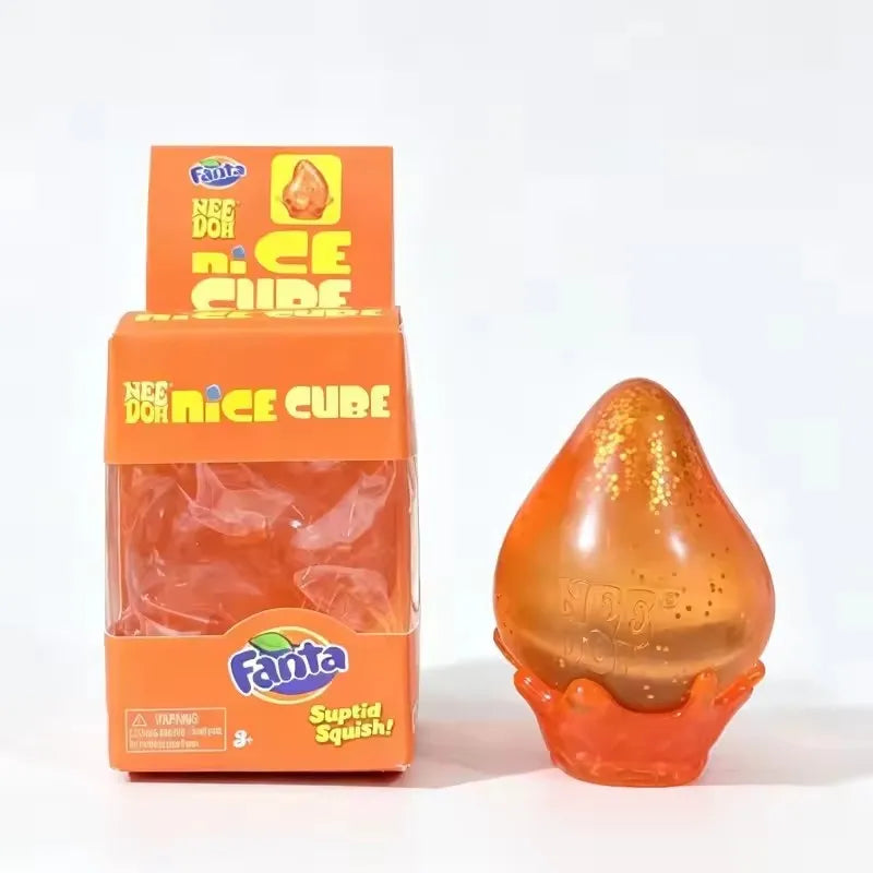 New Needoh Dreamy Water Drop Marbled Cube Malt Sugar Squish Toy Soft Squeeze Anxiety Relief Fidget Toy Surprise Blind Box