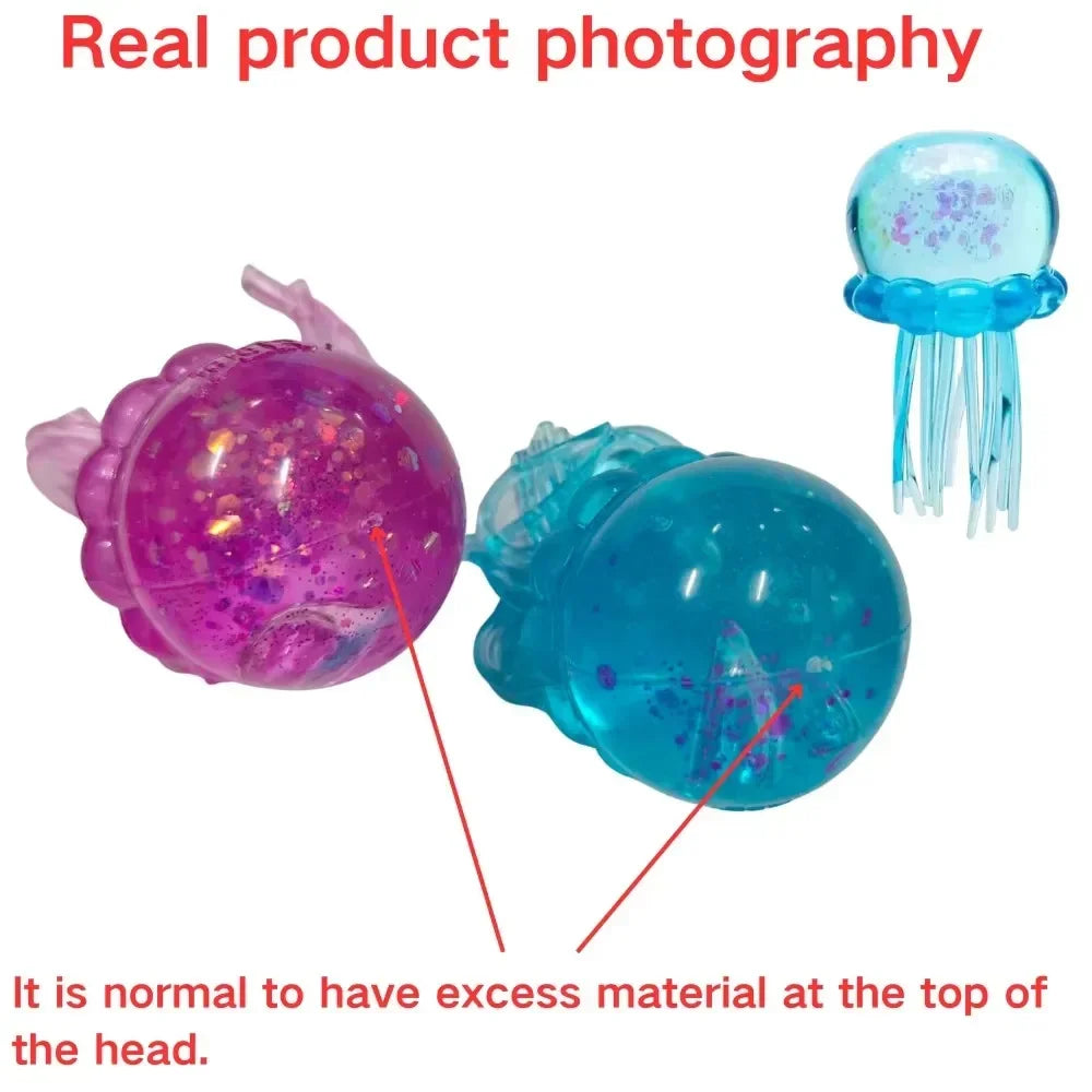 Squishies Nee Doh Jellyfish  Squish Toy Fidget Toy, Water Sensory Soft Jelly Squeeze Stress Relief Fidget Toy Squeeze Blind Box