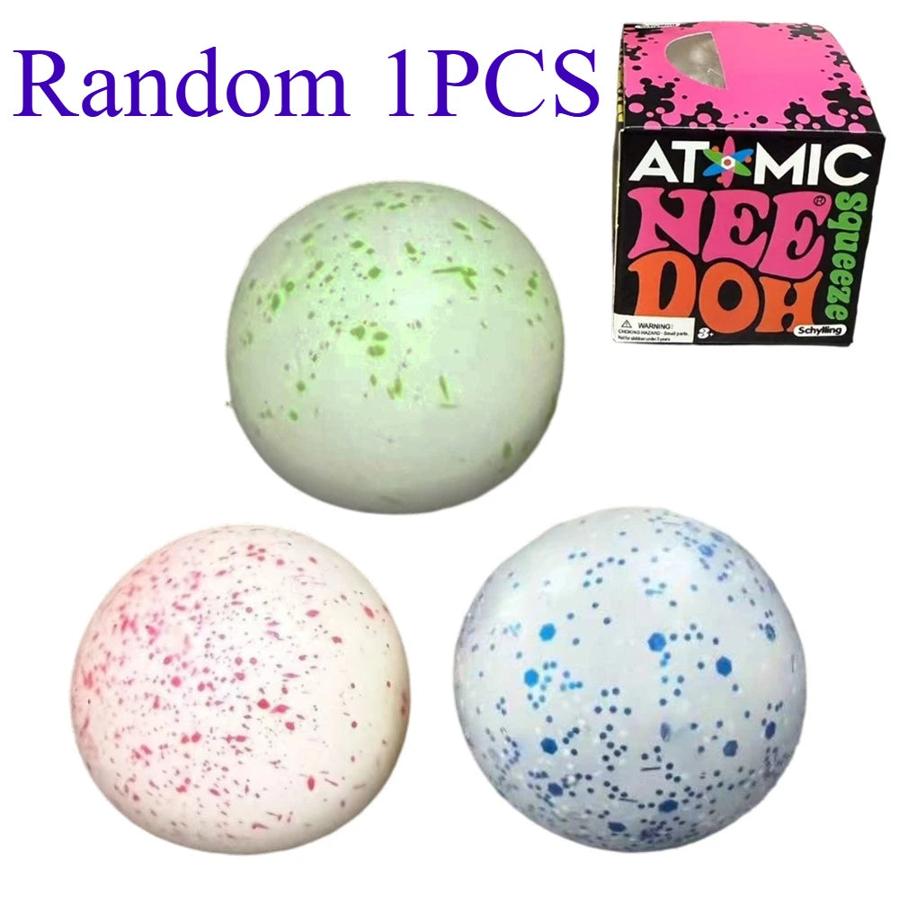 New Snowball Crunch Squish Stress Ball, Crunchy Squeeze Fidget Sensory Toy, Anxiety Stress Relief Toy for Adults, Novelty Gift